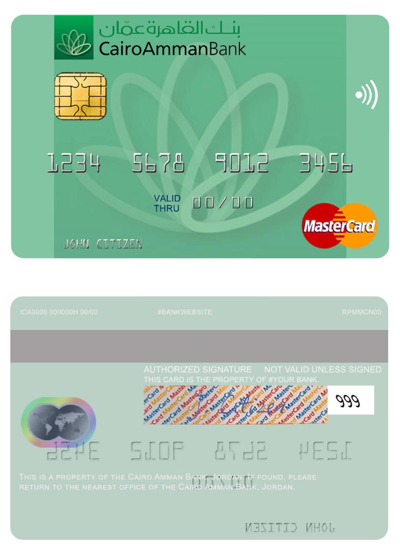 Jordan Cairo Amman Bank mastercard